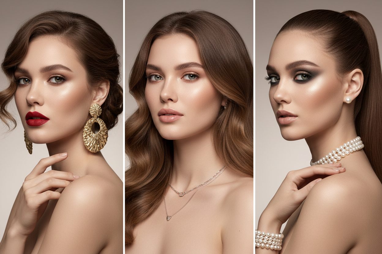 How to Match Jewelry With Makeup & Hairstyles